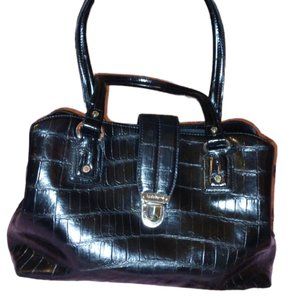 🪻🌷🌺Liz Claiborne Black "Alligator" Bag🌷🪻🌺